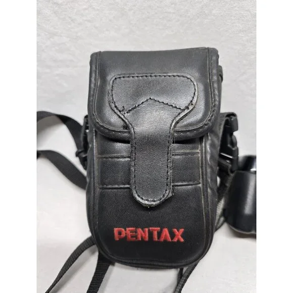 Pentax Zoom-90 Black Tele-Macro Auto Focus Point & Shoot Film Camera With Case - Picture 2 of 16